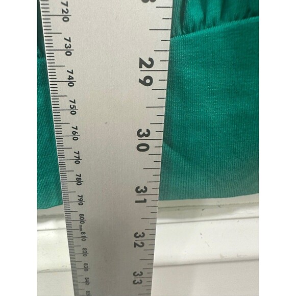 Soprano Womens Tunic Shirt Size 2X Emerald Green Ruched Puff Sleeve - Picture 10 of 10